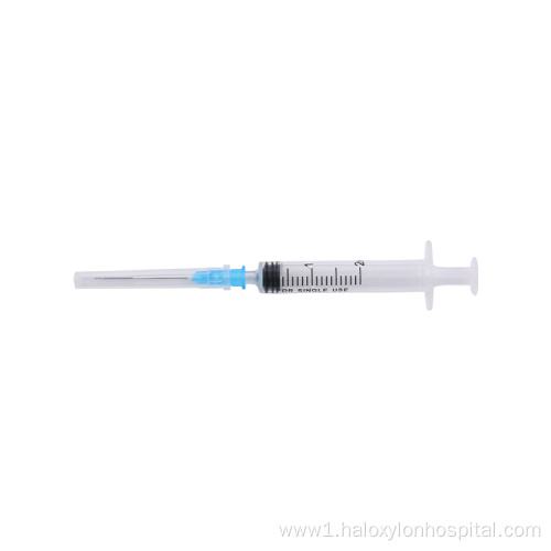 3-part Sterile syringe self-destructive safety syringe